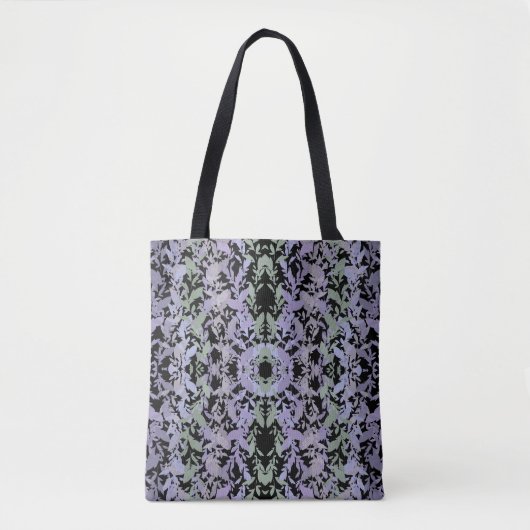 Leafy Creeping Vine Drawing Pattern With Pastels Tasche (Vorderseite)