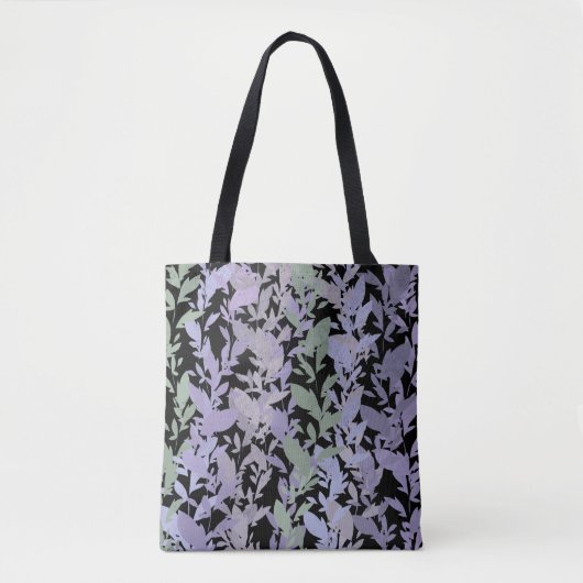 Leafy Creeping Vine Drawing Pattern With Pastels Tasche (Vorderseite)