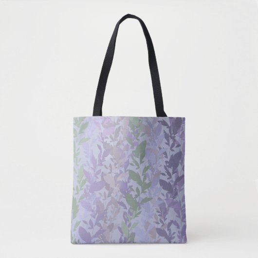 Leafy Creeping Vine Drawing Pattern With Pastels Tasche (Vorderseite)