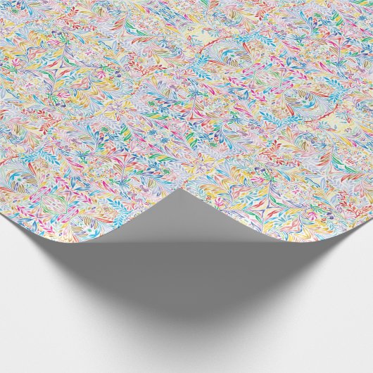 Leafy Elegance über das Umblättern von ZazzleWrapM Geschenkpapier (Ecke)