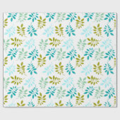 Leafy Elegance über das Umblättern von ZazzleWrapM Geschenkpapier (Flach)