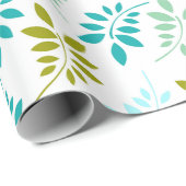 Leafy Elegance über das Umblättern von ZazzleWrapM Geschenkpapier (Rolleneckpunkt)