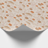 Leafy Elegance über das Umblättern von ZazzleWrapM Geschenkpapier (Ecke)