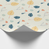 Leafy Elegance über das Umblättern von ZazzleWrapM Geschenkpapier (Ecke)