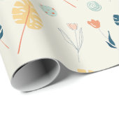 Leafy Elegance über das Umblättern von ZazzleWrapM Geschenkpapier (Rolleneckpunkt)