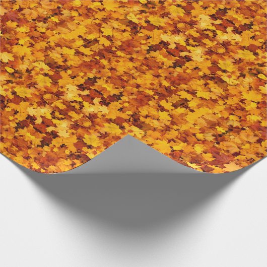 Leafy Elegance über das Umblättern von ZazzleWrapM Geschenkpapier (Ecke)