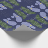 Leafy Elegance über das Umblättern von ZazzleWrapM Geschenkpapier (Ecke)