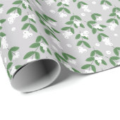Leafy Elegance über das Umblättern von ZazzleWrapM Geschenkpapier (Rolleneckpunkt)