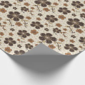 Leafy Elegance über das Umblättern von ZazzleWrapM Geschenkpapier (Ecke)