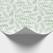 Leafy Elegance über das Umblättern von ZazzleWrapM Geschenkpapier (Ecke)