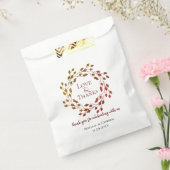 Leafy Fall Wreath Wedding Geschenktütchen (Versiegelt)