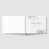 Leafy "Feier des Lebens" Weiß Gästebuch (Voll)