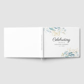 Leafy "Feier des Lebens" Weiß Gästebuch (Voll)