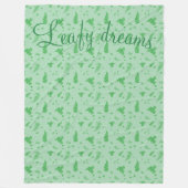 Leafy Fleecedecke (Vorderseite)