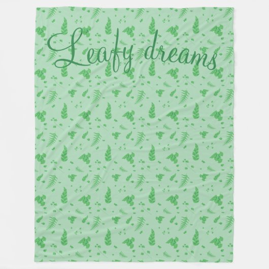 Leafy Fleecedecke (Vorderseite)