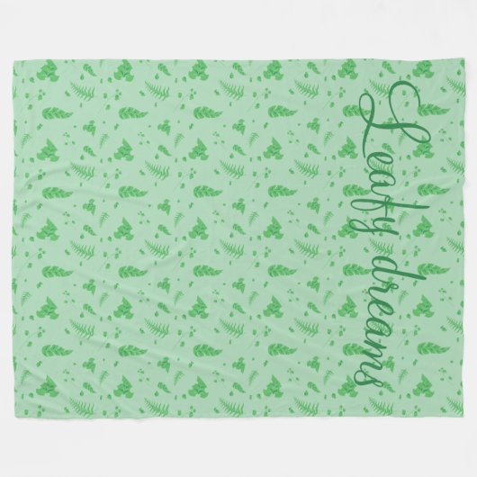 Leafy Fleecedecke (Vorderseite (Horizontal))