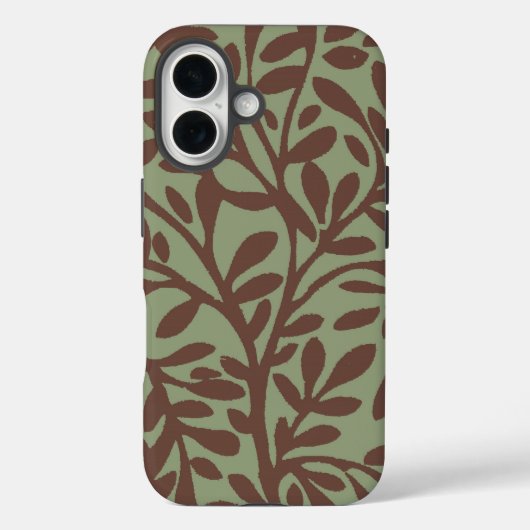 Leafy Floral Green-adjusts for all cases (Rückseite)