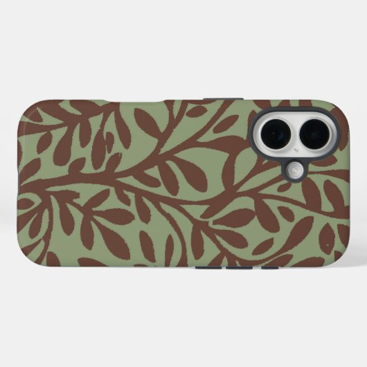 Leafy Floral Green-adjusts for all cases (Rückseite (Horizontal))