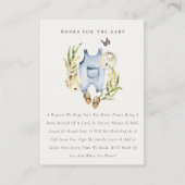 Leafy Foliage Boy Clothes Bücher für Babydusche Begleitkarte (Vorderseite)