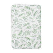 Leafy Green auf weißem Hintergrund Badematte (Vorderseite Vertikal)