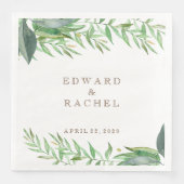 Leafy Green Nuptial Serviette (Vorderseite)