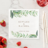 Leafy Green Nuptial Serviette (Beispiel)