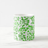 Leafy Green Pattern Moderne Eleganter Individuelle Kaffeetasse (Mittel)