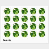 Leafy Green Runder Aufkleber (Blatt)