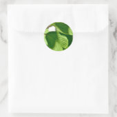 Leafy Green Runder Aufkleber (Tasche)