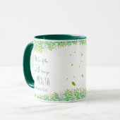 Leafy Green, Segen des Herrn, Christlich Tasse (Vorderseite Links)