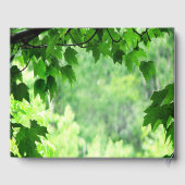 Leafy Green Wedding Guest Book Gästebuch (Rückseite)