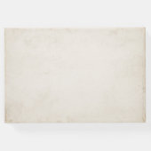 Leafy Greenery Vintage Wedding Gästebuch (Rückseite)