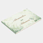 Leafy Greenery Vintage Wedding Gästebuch (Ecke)