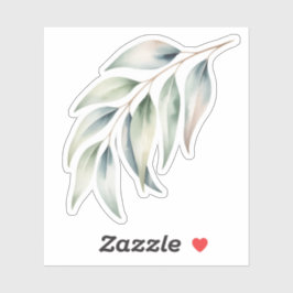 Leafy Greens Watercolor Sticker