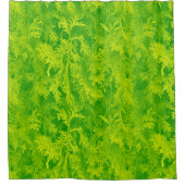 Leafy Grüntöne Duschvorhang (Vorderseite)