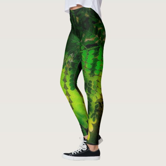Leafy Grüntöne Leggings (Links)