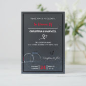 Leafy Hoops Hochzeitseinladungen RSVP Karte (Stehend Vorderseite)