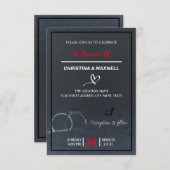 Leafy Hoops Hochzeitseinladungen RSVP Karte (Vorne/Hinten)