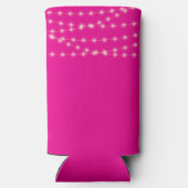 Leafy Initials Wedding Engagement Party favorisier Selters Dosenkühler (Rückseite)