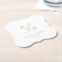 Leafy Initials Wedding Probe Engagement Party