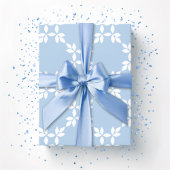 Leafy Lattice in Slate Geschenkpapier