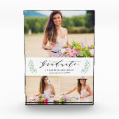 Leafy Laurels Abschluss Foto Block (Vorderseite)