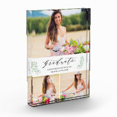 Leafy Laurels Abschluss Foto Block (Links)