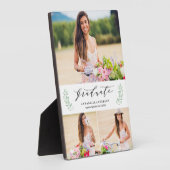 Leafy Laurels Abschluss Foto Plaque Fotoplatte (Seite)