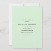 Leafy Laurels Graduation Party Foto Einladung (Rückseite)