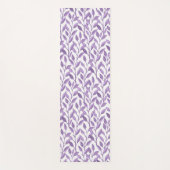 Leafy Lavender Vines | Ruhige Yoga Mat Yogamatte (Vorderseite)