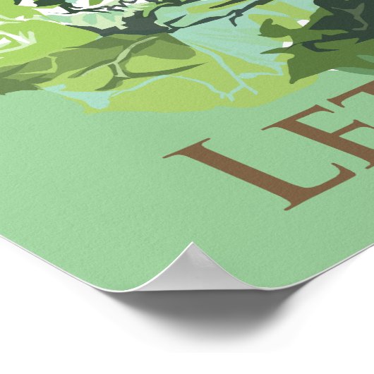 Leafy Lettuce Poster (Ecke)