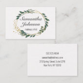 Leafy love visitenkarte (Vorne/Hinten)