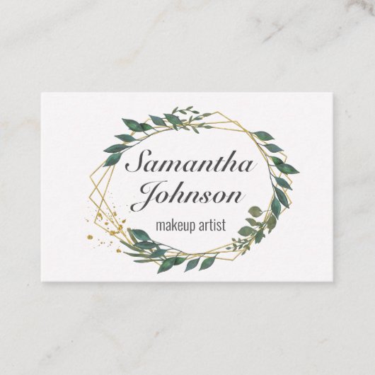 Leafy love visitenkarte (Vorderseite)