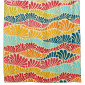 Leafy Mosaic Duschvorhang (Vorderseite)